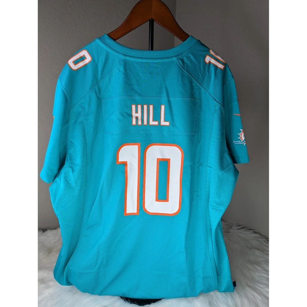 Nike Tyreek Hill Miami Dolphins Jersey Womens XXL Aqua Teal NFL No. 10 NEW